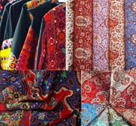تاثیر نقوش پارچه روی اندام 